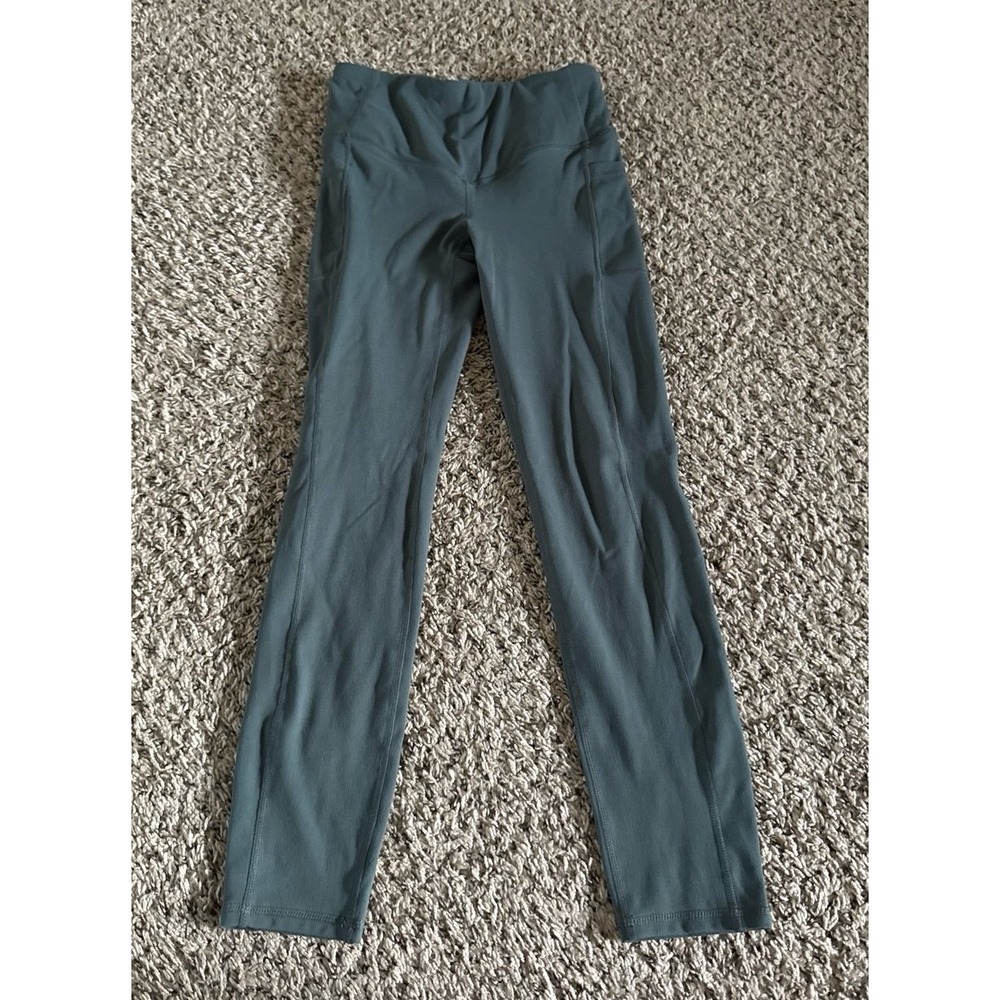 Gaiam Women's Green High Waisted Side Pockets Leggings Size XS‎